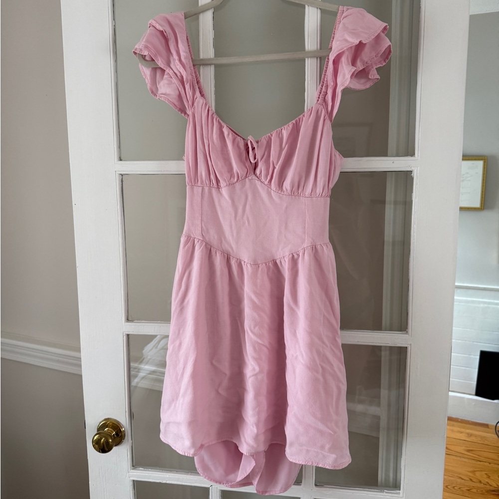 Hollister Flutter Sleeve V-Waist Mini Dress Romper
